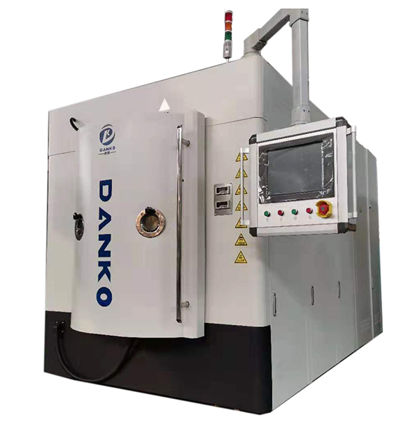 How does the High Vacuum Evaporation Coating Machine ensure uniformity of the coating across large substrates, especially for complex geometries?
